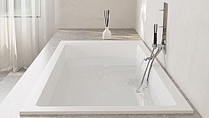 Ванна Salini Cascata S-Stone 170х75 104323M белая матовая купить в интернет-магазине Sanbest