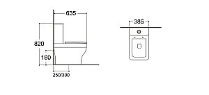 Унитаз-компакт Aquatek Амадео AQ2914-00 белый, с крышкой микролифт, с бачком, безободковый купить в интернет-магазине Sanbest