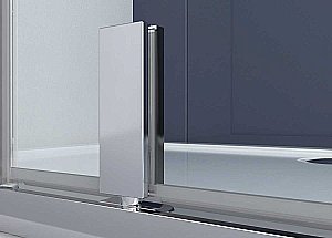 Душевой уголок Vincea Penta VSP-3P100CLGM 100x100 стекло прозрачное/профиль вороненая сталь купить в интернет-магазине Sanbest