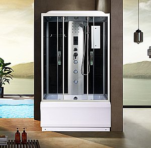 Душевой бокс RIVER SENA 120/80/50 ТН стекло тонированное купить в интернет-магазине Sanbest