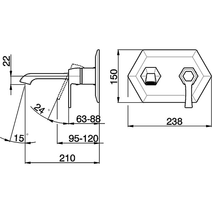 Смеситель для раковины Cisal Cherie CE00551021 купить в интернет-магазине сантехники Sanbest