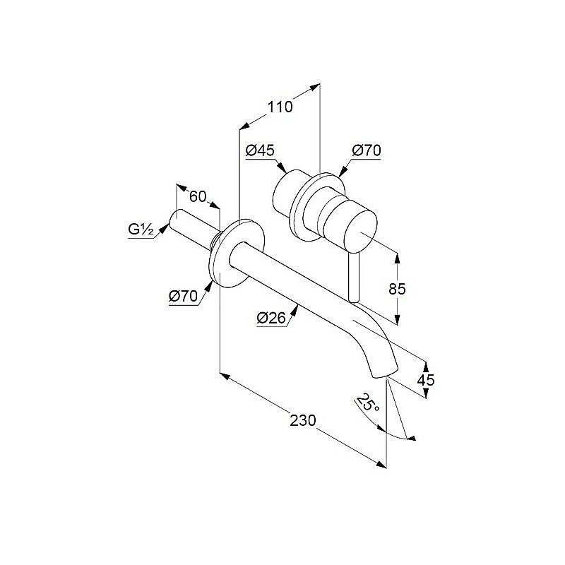 Смеситель для раковины Kludi Bozz 382453976 черный купить в интернет-магазине сантехники Sanbest