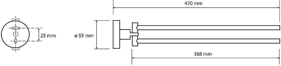 Полотенцедержатель Bemeta Sablo 160204190 золото купить в интернет-магазине сантехники Sanbest
