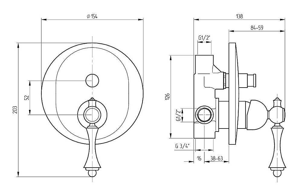 Смеситель для душа Migliore BOMOND 26883 хром купить в интернет-магазине сантехники Sanbest