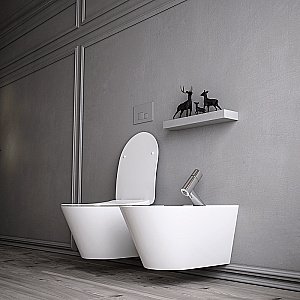 Унитаз Boheme Avva 972-W белый глянцевый, безободковый купить в интернет-магазине Sanbest