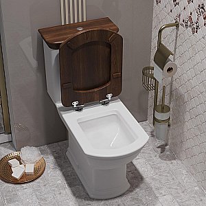 Унитаз-компакт напольный Опадирис Риспекто OS39724N белый, с бачком, с крышкой микролифт купить в интернет-магазине Sanbest