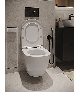 одвесн ой безободк Agger AT12150 безободковый, с инсталляцией, смыв торнадо, с крышкой микролифт, белый глянцевый купить в интернет-магазине Sanbest