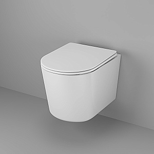 Унитаз подвесной Grossman Thin Rim GR-5602S белый, безободковый, с крышкой микролифт купить в интернет-магазине Sanbest