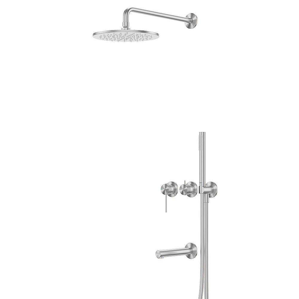Душевая система Abber Emotion 316 AF8817BST сталь брашированная купить в интернет-магазине сантехники Sanbest
