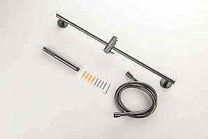 Душевой гарнитур Aquatek Европа AQ2012BGM оружейная сталь купить в интернет-магазине сантехники Sanbest