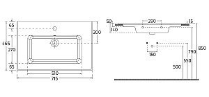 Раковина ISVEA Sistema T 71 10SL50071SV белая купить в интернет-магазине Sanbest