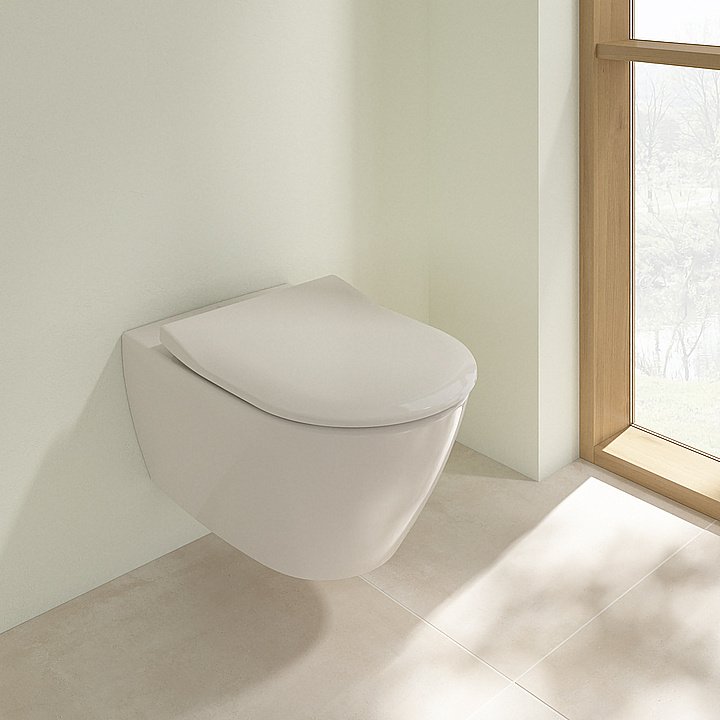 Унитаз подвесной Villeroy&Boch Subway 2.0 5614R0R3 бежевый купить в интернет-магазине Sanbest
