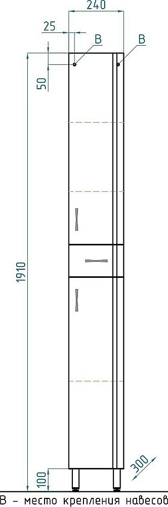 Колонна напольная Style Line Эко Стандарт 24 для ванной в интернет-магазине сантехники Sanbest