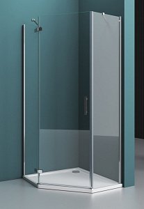 Душевой уголок BelBagno KRAFT P-1 80x80 прозрачный/хром купить в интернет-магазине Sanbest