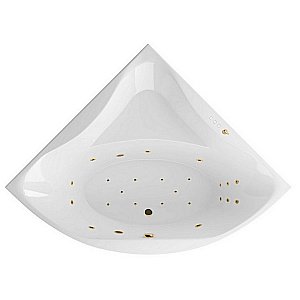 Ванна акриловая EXCELLENT Glamour ULTRA WAEX.GLA15.ULTRA.GL 150x150 белая с гидромассажем купить в интернет-магазине Sanbest