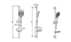 Душевой гарнитур Aquatek AQ2021MB черный матовый купить в интернет-магазине сантехники Sanbest