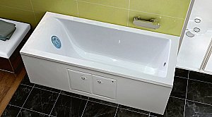 Ванна из искусственного камня Marmo Bagno Ницца 150х70 MB-N150-70 белая купить в интернет-магазине Sanbest
