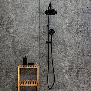 Душевая система Orange O-Shower OW02b черный матовый купить в интернет-магазине сантехники Sanbest