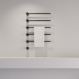 Полотенцесушитель электрический ABBER Charme AH4005MB черный матовый купить в интернет-магазине сантехники Sanbest