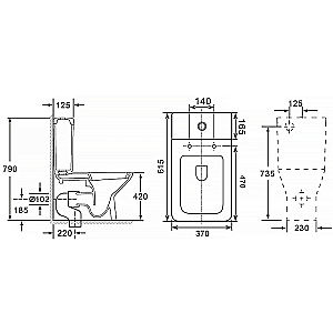 Инсталляция для унитаза Azario AZ-8010-1000 купить в интернет-магазине сантехники Sanbest