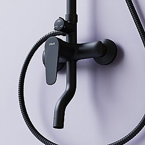 Душевая система Dorff Prime D0740922 черная матовая купить в интернет-магазине сантехники Sanbest