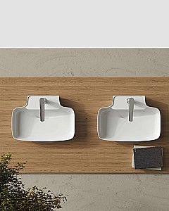 Накладная раковина CREAVIT Ruby 60х43 RB061-00MB42E-0000 жемчужно-белая матовая купить в интернет-магазине Sanbest