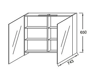 Зеркальный шкаф Jacob Delafon EB798RU-E10 120 квебекский дуб купить в интернет-магазине сантехники Sanbest