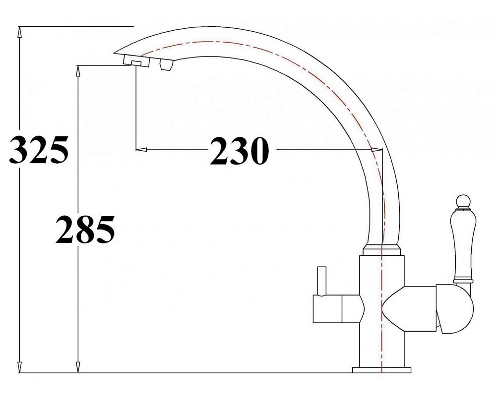 Смеситель для кухни Zorg Sanitary ZR 314 YF-33 Хром купить в интернет-магазине сантехники Sanbest