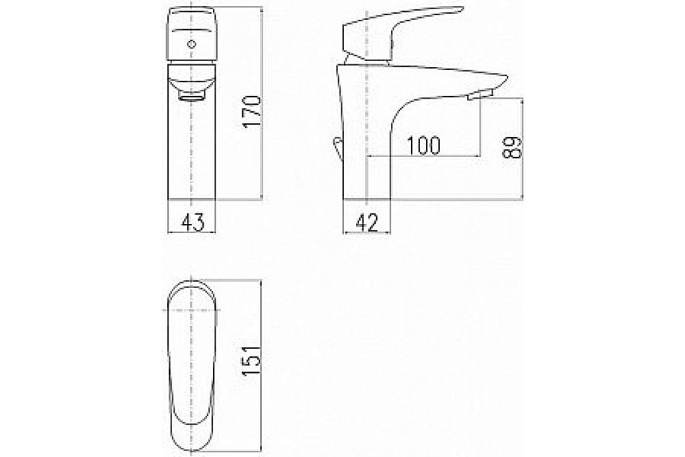 Смеситель для раковины Rav-Slezak Amur AM727.5 хром купить в интернет-магазине сантехники Sanbest