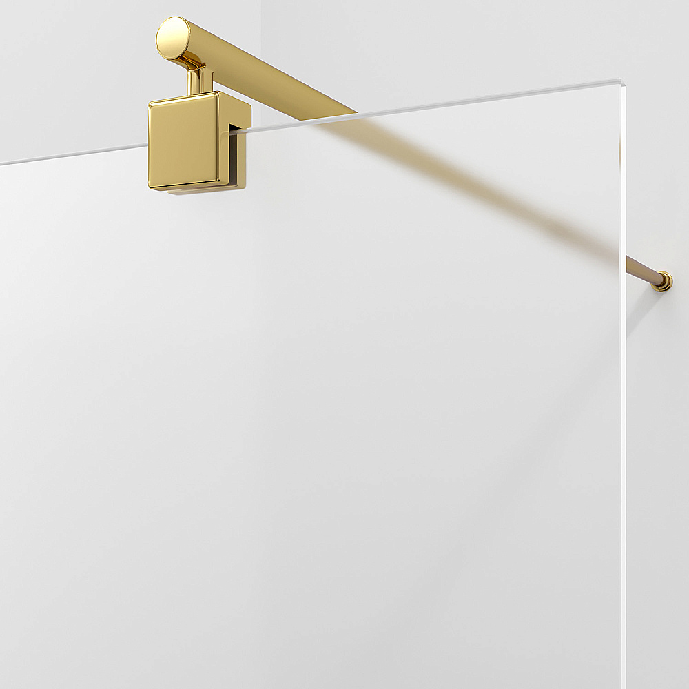 Душевое ограждение WasserKRAFT Rur 30W40PG-MG 120 профиль золото глянцевое/стекло матовое купить в интернет-магазине Sanbest