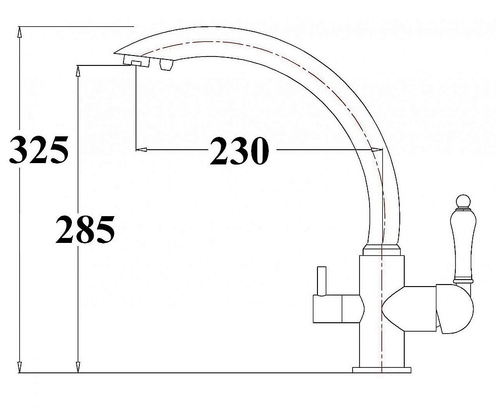 Смеситель для кухни Zorg Sanitary ZR 314 YF-33 Хром купить в интернет-магазине сантехники Sanbest