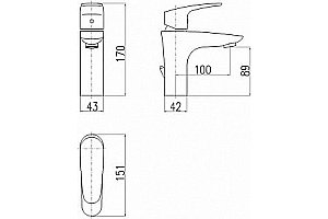Смеситель для раковины Rav-Slezak Amur AM727.5 хром купить в интернет-магазине сантехники Sanbest