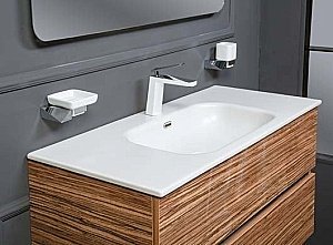 Тумба с раковиной Armadi Art Vallessi 100 зебрано глянец для ванной в интернет-магазине Sanbest