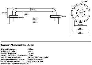 Поручень Bemeta Help program 301100301 купить в интернет-магазине сантехники Sanbest