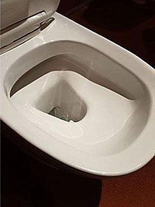 Унитаз подвесной Jacob Delafon Modern Life E21773RU-00  безободковый, с инсталляцией, с крышкой микролифт, белый/клавиша хром купить в интернет-магазине Sanbest