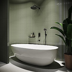 Смеситель для душа Iddis Ray RAYBL00i68 черный матовый купить в интернет-магазине сантехники Sanbest