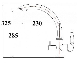Смеситель для кухни Zorg Sanitary ZR 314 YF-33 Хром купить в интернет-магазине сантехники Sanbest