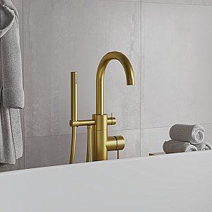 Смеситель для ванны PAINI Cox 78PJ136LM золото матовое купить в интернет-магазине сантехники Sanbest