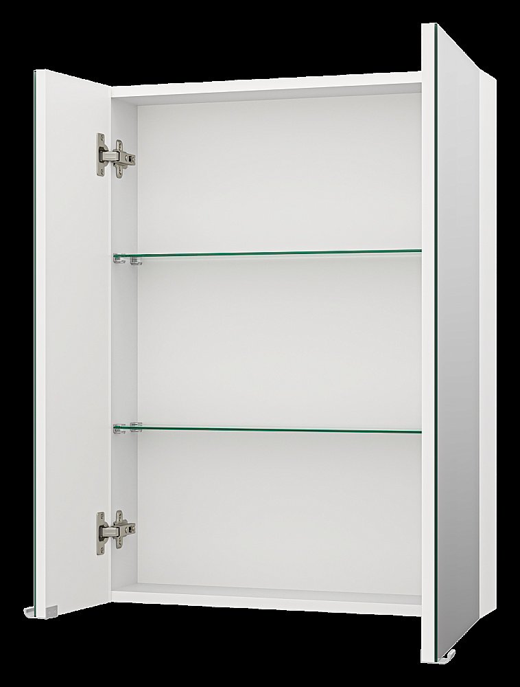 Зеркальный шкаф Misty Аура 60 Э-Аур02060-01 белый купить в интернет-магазине сантехники Sanbest