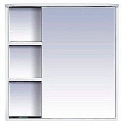 Зеркальный шкаф Misty Венера 80 белый правое купить в интернет-магазине сантехники Sanbest