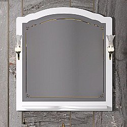 Зеркало Опадирис ЛОРЕНЦО 00-00006537 100 белый матовый в ванную от интернет-магазине сантехники Sanbest