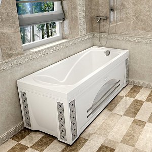 Гидромассажная ванна с полотенцедержателем Радомир Сильвия АКТИВ 167х70 купить в интернет-магазине Sanbest