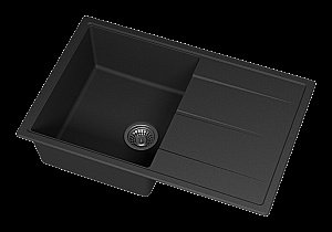 Кухонная мойка Misty Linkor 78 LIN-78х51-01 антрацит купить в интернет-магазине сантехники Sanbest