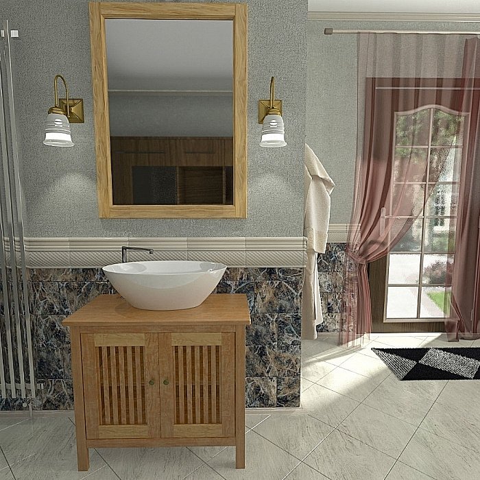 Зеркало Orange Capri OCT-75ZS в ванную от интернет-магазине сантехники Sanbest