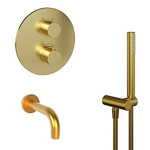 Смеситель для ванны PAINI Cox 78PJSET26911THBATH матовое золото купить в интернет-магазине сантехники Sanbest