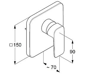Смеситель для душа Kludi Pure&Style 404200575 купить в интернет-магазине сантехники Sanbest