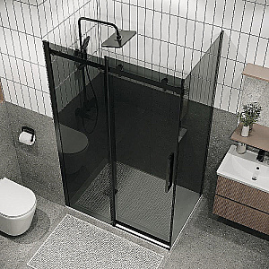 Душевой уголок Grossman Classic 160х80 120.K33.04.1680.21.10 стекло тонированное/профиль черный матовый купить в интернет-магазине Sanbest