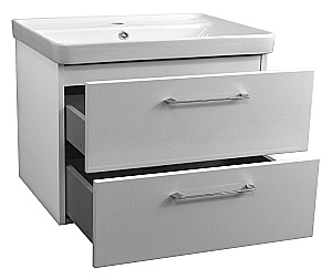 Тумба с раковиной Monte Azario Ника 80 CS00080145 белая для ванной в интернет-магазине Sanbest