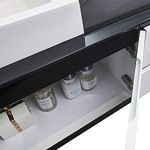 Комплект мебели с зеркалом Orans 60231800 180 белый глянцевый для ванной в интернет-магазине Sanbest