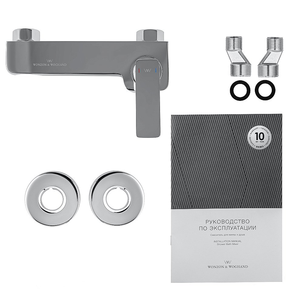 Смеситель для душа WONZON & WOGHAND SHARK, Хром (WW-484101-CR) купить в интернет-магазине сантехники Sanbest